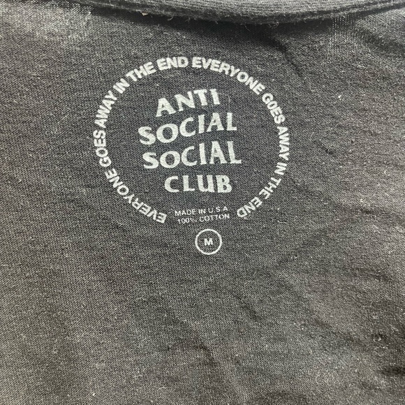 Anti social social club t shirt - Picture 3 of 3